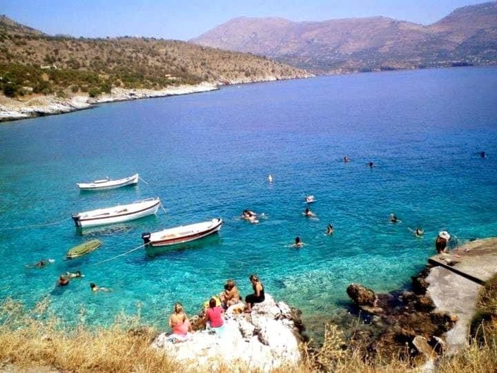 Villa Lagkadaki Sea View Argilia Buitenkant foto